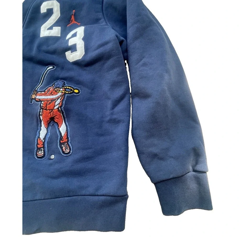 Jordan x Eastside Golf Cardigan Sweater Navy Men's Large Heavyweight Chenille